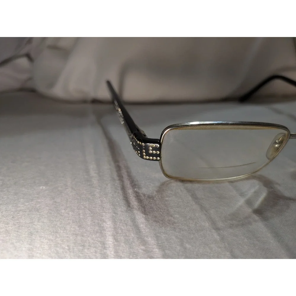 Versace Rectangular Purple Glasses‎ Crystal Flex Temples MOD. 1093 51 16 135